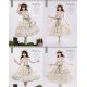Mewroco Bunny Day Embroidered JSK and Print JSK(Reservation/Full Payment Without Shipping)
